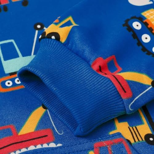 RETSUGO Baby Boys Dinosaurs Hoodie Boy Girls Truck Pullover - Image 6