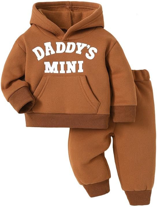 Toddler Baby Boy Fall Clothes Long Sleeve Hoodie Sweatshirts Pants Set Infant by Voonlie