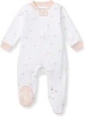 Burt's Bees Baby Girls' Organic Cotton, Sleep and Play Footed Pajamas | Easy by BurtsBeesBaby