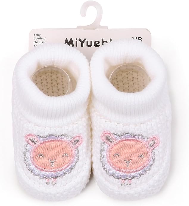 Newborn Baby Boys Girls Cozy Warm Booties Infant Cute Cartoon Knit Soft Socks - Image 6