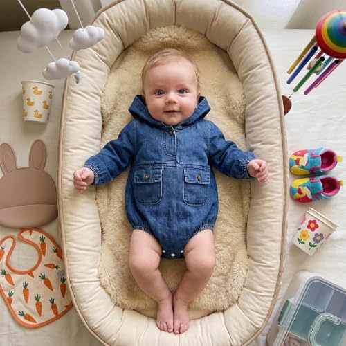 Douhoow Baby Boy Hooded Romper Long Sleeve Boy Plaid Hoodies Baby Jacket Infant - Image 7