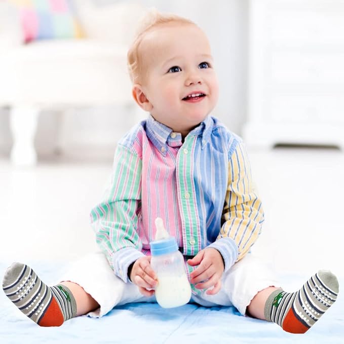 Tphon Non Slip Kids Toddler Socks - Image 2