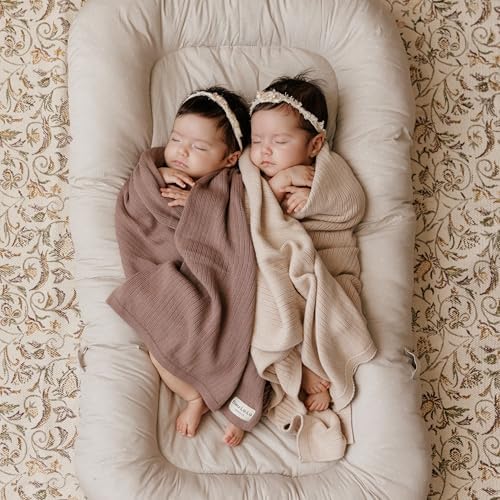 100% Organic Cotton Baby Blanket – Luxury Stretch Ribbed Knit, Gender Netural - Image 4