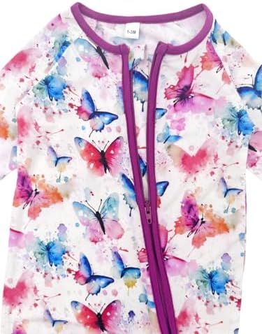 Bow Dream Bamboo Rayon Baby Romper Boy Newborn Girl Clothes Outfit - Image 3