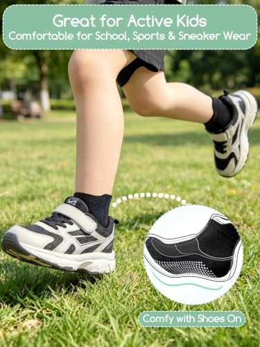 Aroveea Toddler Socks Non Slip Grip Ankle Baby 12 Pack - Image 4