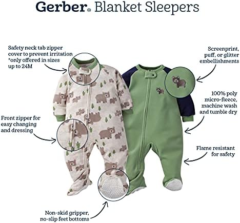 Gerber Baby Boys’ 2-Pack Sleep ‘N Play Pajamas - Image 5
