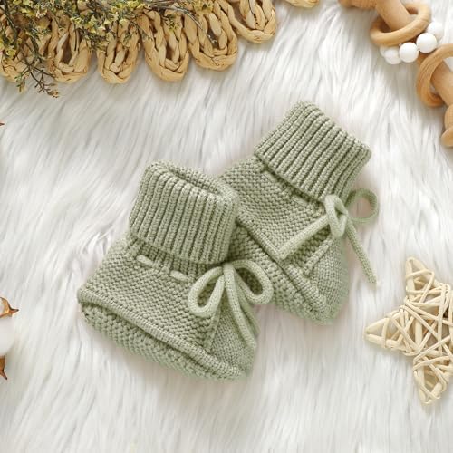 mimixiong Baby Booties Newborn Warm Infant Sock Baby Shoes - Image 5