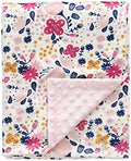 CREVENT Minky Floral Baby Blanket by CREVENT