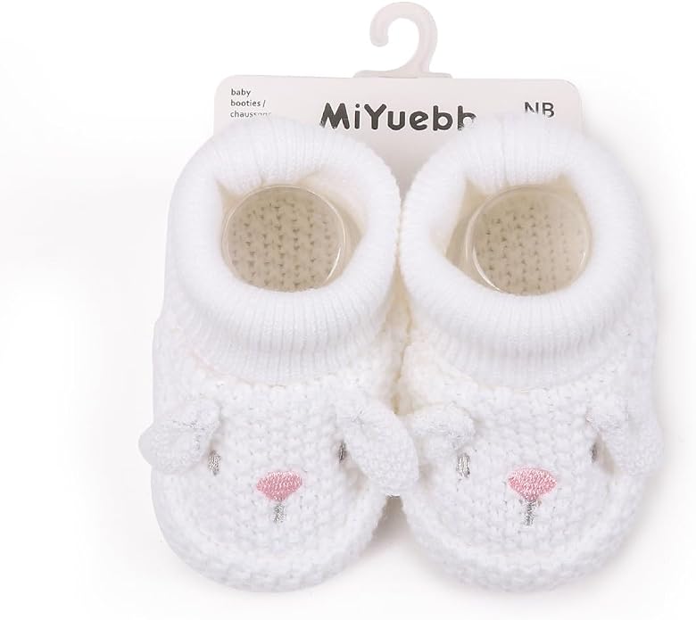 Newborn Baby Boys Girls Cozy Warm Booties Infant Cute Cartoon Knit Soft Socks - Image 6