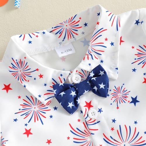 PUHHAPIEY Baby Boy Gentleman Wedding Outfit Dress Romper Suspender Pants | 0 3 - Image 6