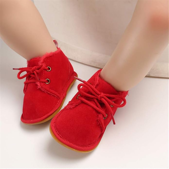Meckior Baby Booties Newborn Infant Unisex Baby Girls Boys Velvet Rubber - Image 3