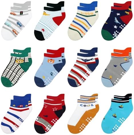 Toddler Non Slip Grip Ankle Socks by HYzgb