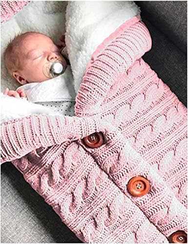 XMWEALTHY Unisex Infant Swaddle Blankets Soft Thick Fleece Knit Baby Girls Boys - Image 4