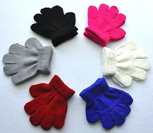 Toddler Boys and Girls Winter Knitted Writing Gloves, 1-3 Years Old - Image 3