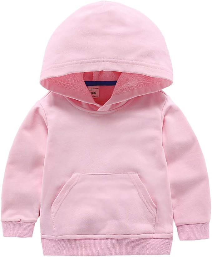 Ding-dong Baby Toddler Kid Boy Girl Solid Casual Pocket Hoodie Sweatershirt by Unknown