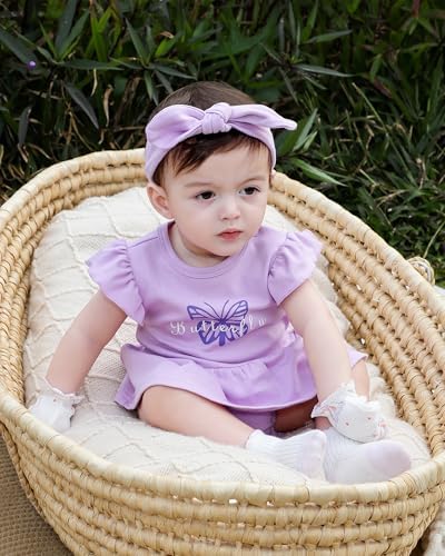 Baby Girls Romper Summer Ruffled Sleeve Bodysuit Dresses Infant Girl Clothes - Image 4