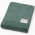 100% Organic Cotton Heritage Knit Textured Baby Quilt Blanket by BleuLaLa