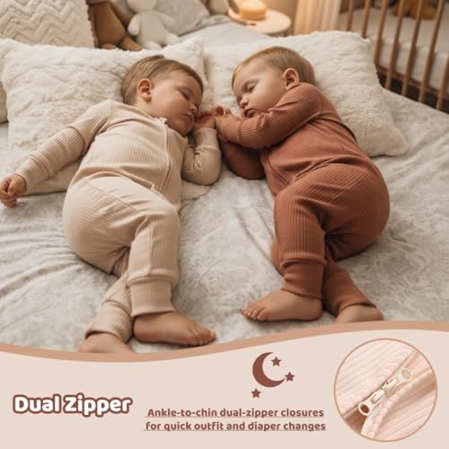 Bafeicao 3 Pack Baby Boy Girl Rompers - Image 4