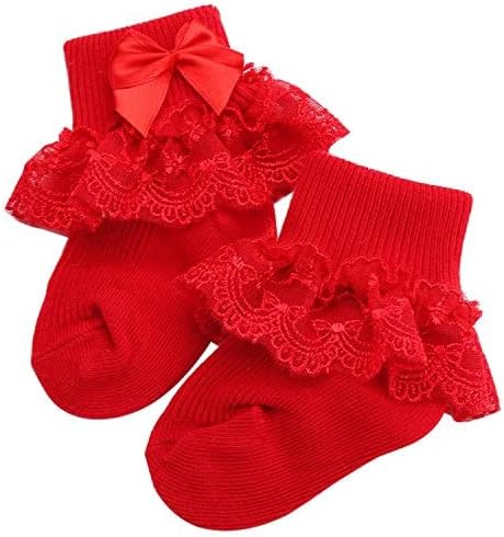 PrinceSasa Little Baby Girl Princess Lace Ruffles Socks Set - Image 7