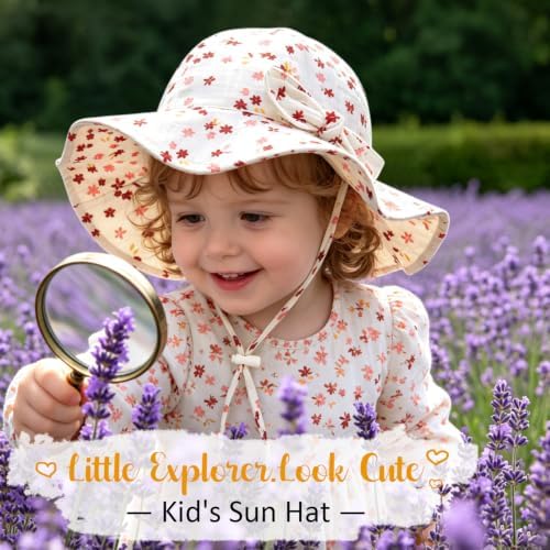 Baby Sun Hat Infant Toddler Girl Kids Sun Protection Beach Bucket Hats - Image 3