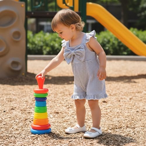 Little Girl Romper Toddler Overalls Summer Bow Jumpsuit Boho Outfit 6M-5T - Image 3