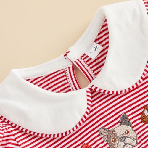 Baby Boy Girl Bubble Romper Short Sleeve Collar Summer Bodysuit - Image 4