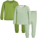 moimoln Cotton Modal Baby Toddler Pajamas Check Solid Leopard 6M-8Y by moimoln