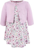 Hudson Baby Infant and Toddler Girls Cotton Dress and Cardigan Set by HudsonBaby