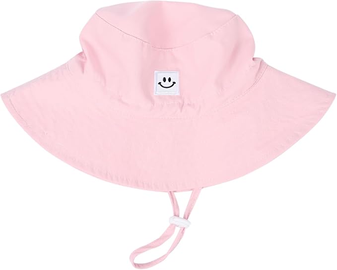 Baby Toddler Sun Hat, Kids Summer UPF 50+ Foldable Beach Bucket Hat by Bucaum