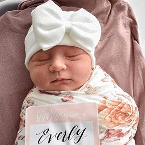 DRESHOW BQUBO 4 Pack Newborn Hospital Hat Infant Baby Hat Cap - Image 6