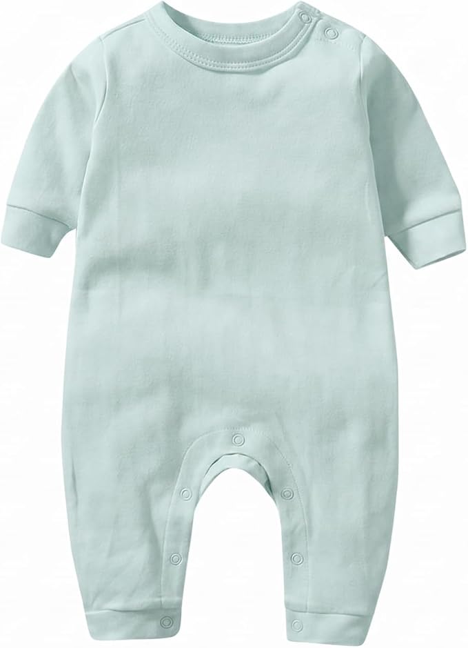 Unisex Baby romper, Long Sleeve 100% Cotton Baby Clothes, Baby Footless Jumpsuit by Jomixa