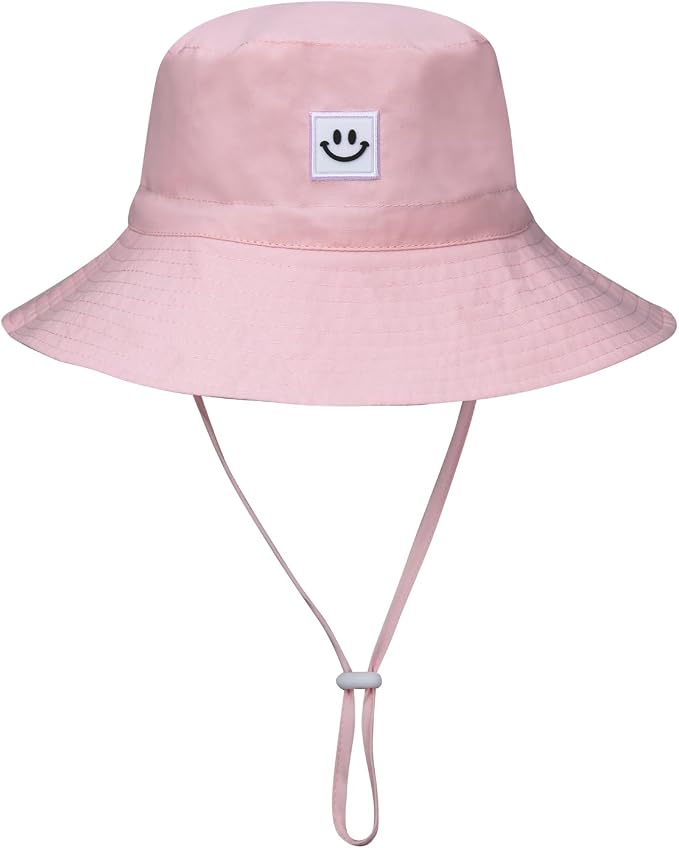 Baby Sun Hat Smile Face UPF 50+ Toddler Bucket Hat - Image 2