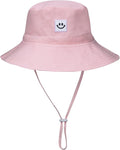 Baby Sun Hat Smile Face UPF 50+ Toddler Bucket Hat by MaxNova