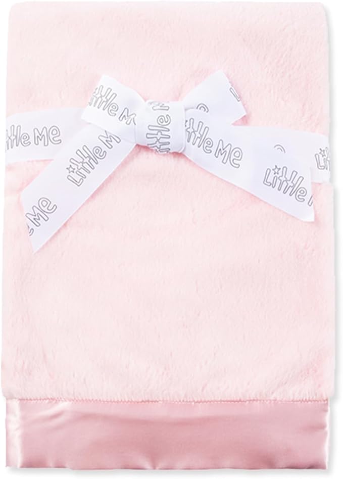 Little Me Blankets for Baby, Plush Swaddling Receiving Blanket, 30 x 27 Inches by LittleMeChildrensApparel