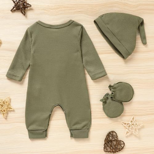 GRNSHTS Newborn Baby Boy Romper Coming Home Outfits Letter Print Bodysuit - Image 3