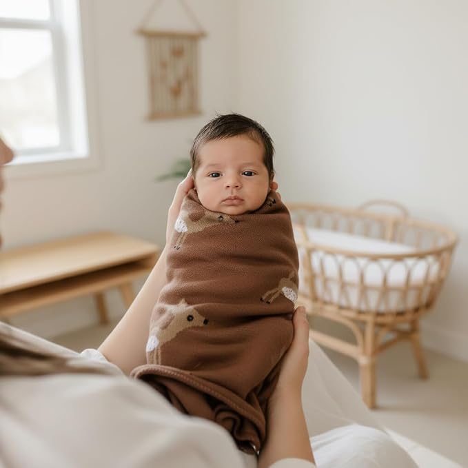 Knit Baby Swaddling Blanket - Image 8