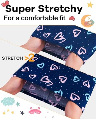 DAUGHTER QUEEN Girls Summer Pajamas Set 4 Pieces 100% Cotton Sleepwear Size 18 - Image 4