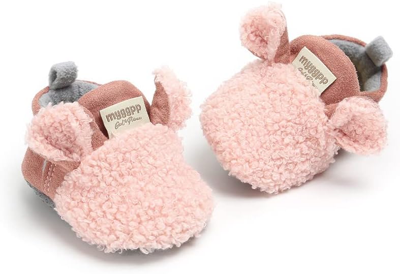 Baby Booties Cozy Fleece Slippers Soft Baby Shoes - Image 4