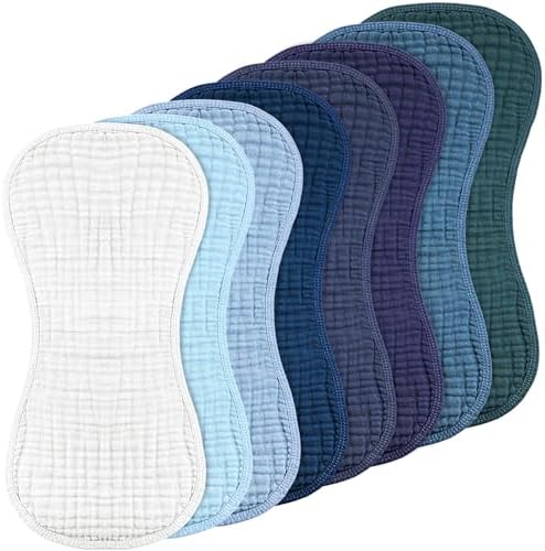 Frienda 8 Pack Muslin Burp Cloths by Frienda