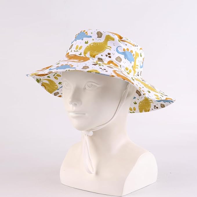 LANGZHEN Sun Protection Hat for Kids Toddler Boys Girls Wide Brim Summer - Image 3