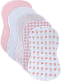 sleepyturtle Pack of 5, Baby Burp Cloths, Soft and Absorbent by sleepyturtle