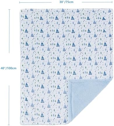 CREVENT 30''X40'' Cute Cozy Fluffy Warm Baby Blanket - Image 4