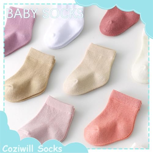 Baby Socks Infant White Crew Socks Baby Girls Soft Newborn Dress Sock Boys - Image 6