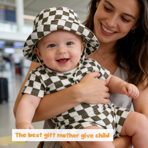 Baby Sun Hat Infant Toddler Summer Cotton Yarn Beach Bucket Hat - Image 2