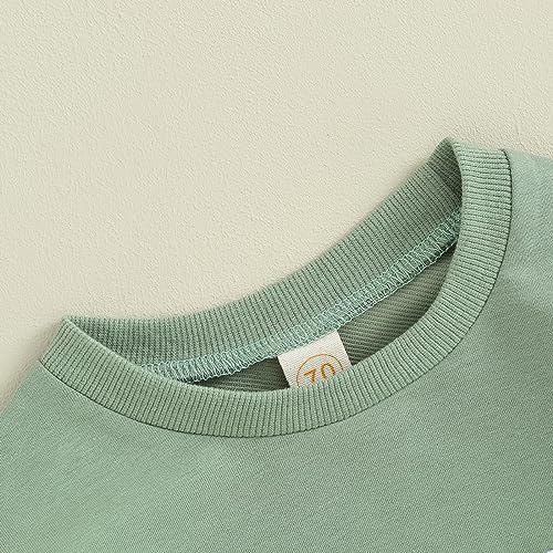 VISGOGO Newborn Infant Baby Boy Oversized Romper Sweater Bodysuits Coming Home - Image 6