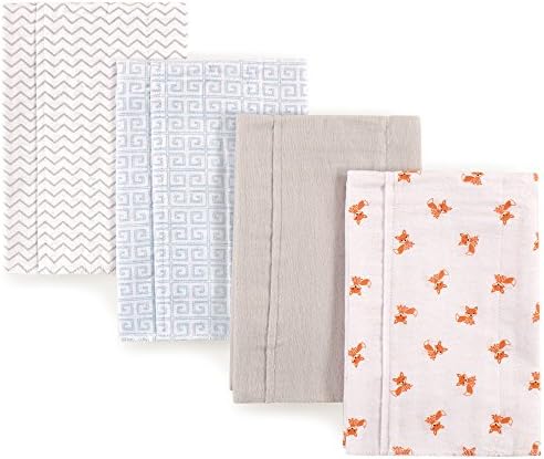 Luvable Friends Unisex Baby Cotton Flannel Burp Cloths, One Size - Image 2