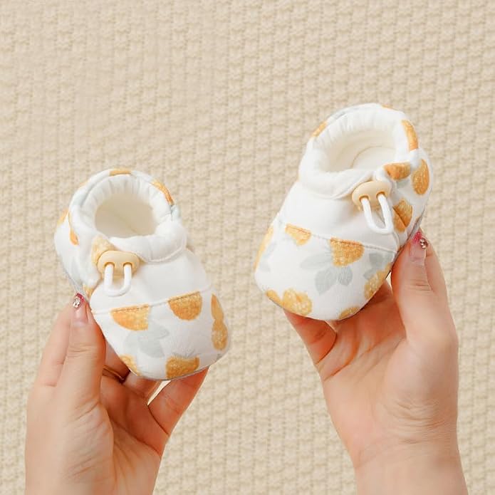 Baby Booties Toddler Cozy First Walking Boots Stay-on Soft Cozy Cotton Non-Slip - Image 2