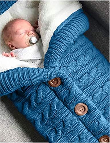 XMWEALTHY Unisex Infant Swaddle Blankets Soft Thick Fleece Knit Baby Girls Boys - Image 4