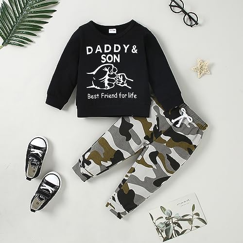 YALLET Baby Toddler Boy Clothes Fall Winter Outfit Long Sleeve Sweatshirts - Image 3