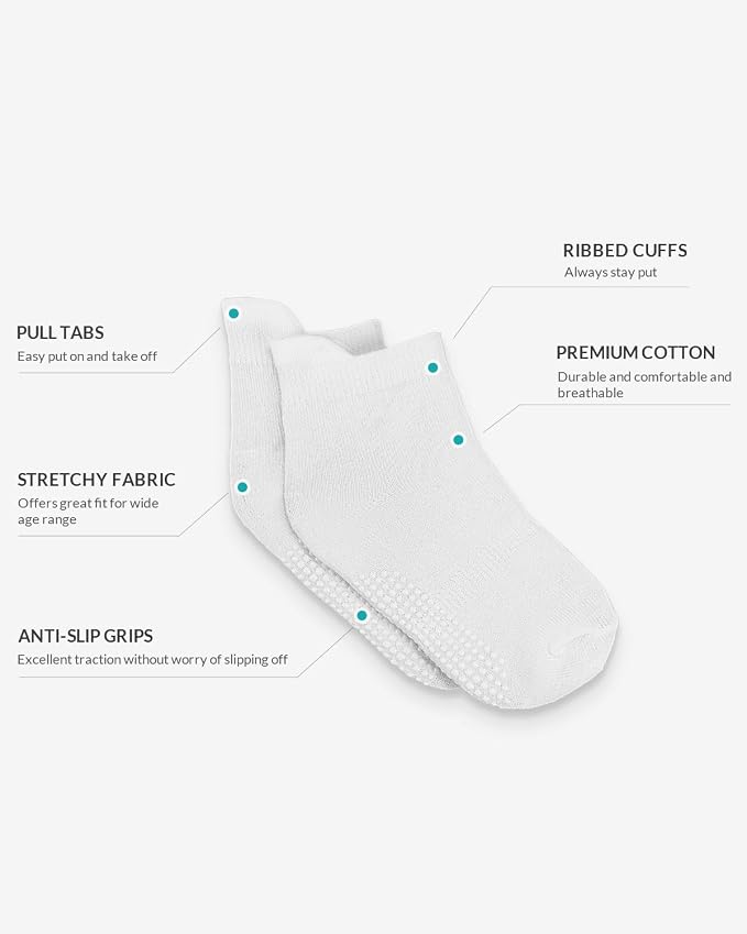 Infinno Baby Non Slip Ankle Socks 9 Pairs - Image 3